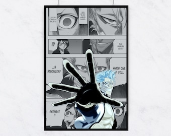 Paquete 2 en 1 de pósteres de manga y anime premium para decoración de pared, arte de manga, paneles de anime imprimibles, pósteres japoneses modernos, regalos digitales de anime.