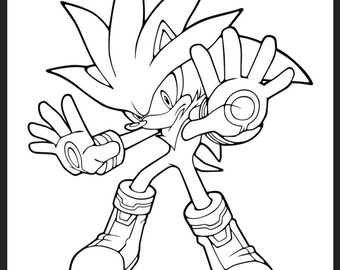 Download Sonic Colouring Etsy