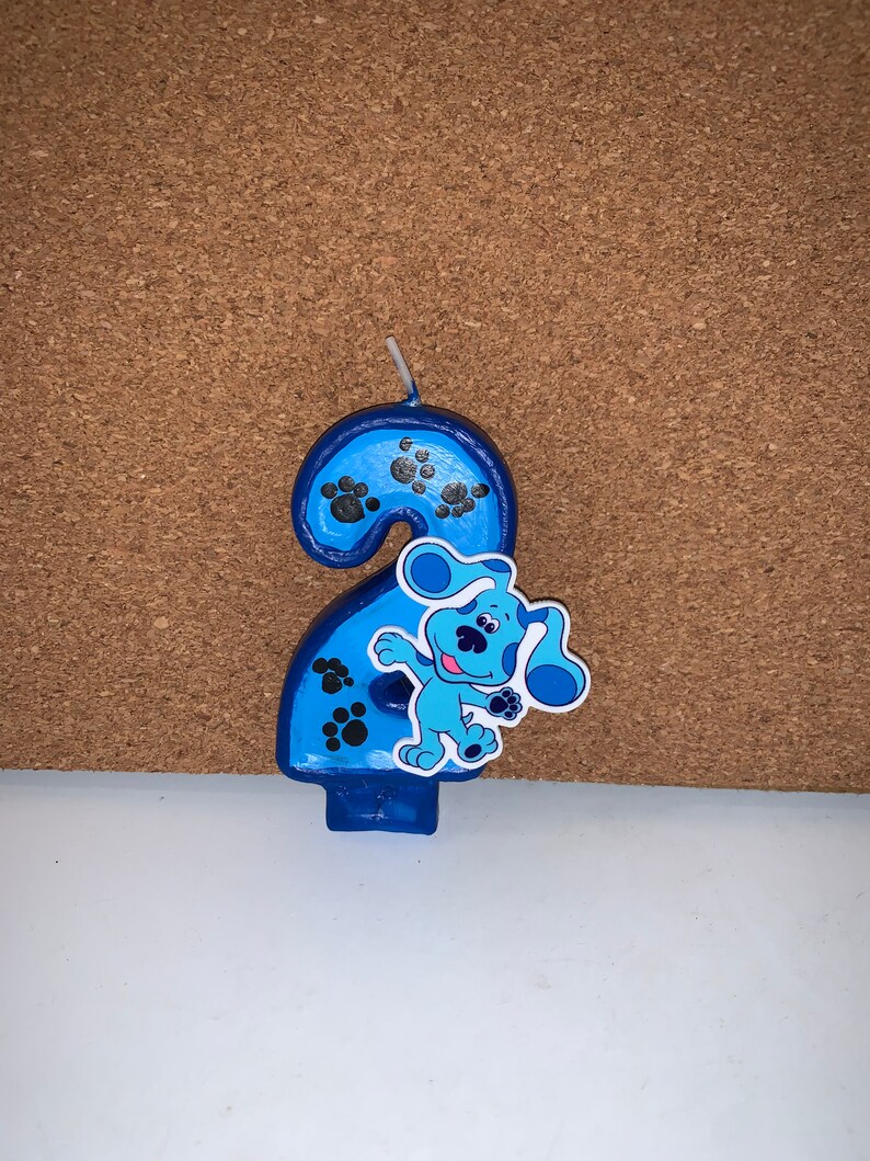 Blues Clues Birthday Candle Etsy