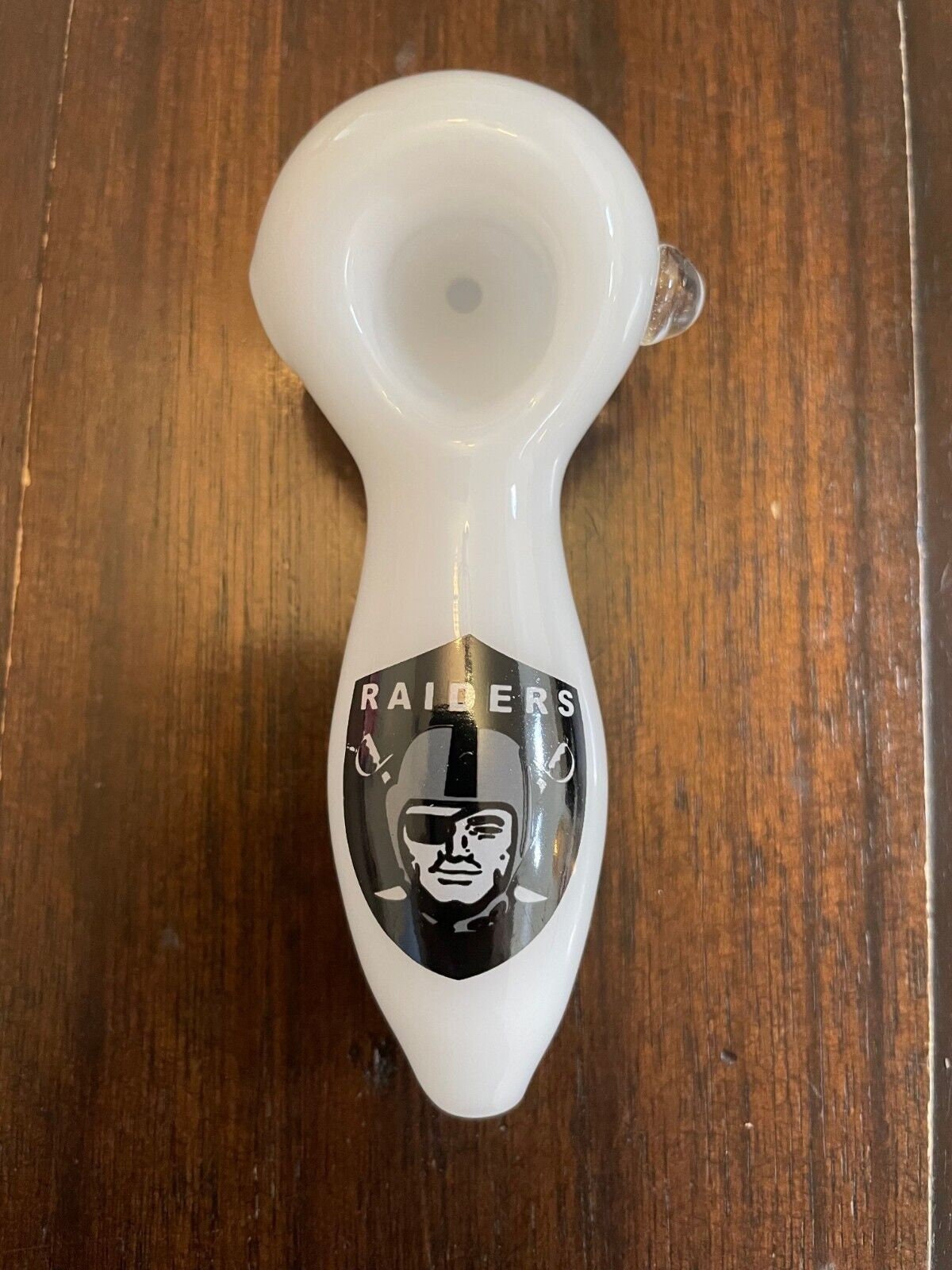 4 Premium Glass Pipe Bowl White Las Vegas Raiders Etsy