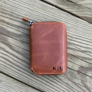 Personalized Womens Wallet, Minimalist Women Wallet, Zipper Leather Wallet, Mini Womens Wallet,Women Wallet Cute,Gifts for Mom,Gifts for Her