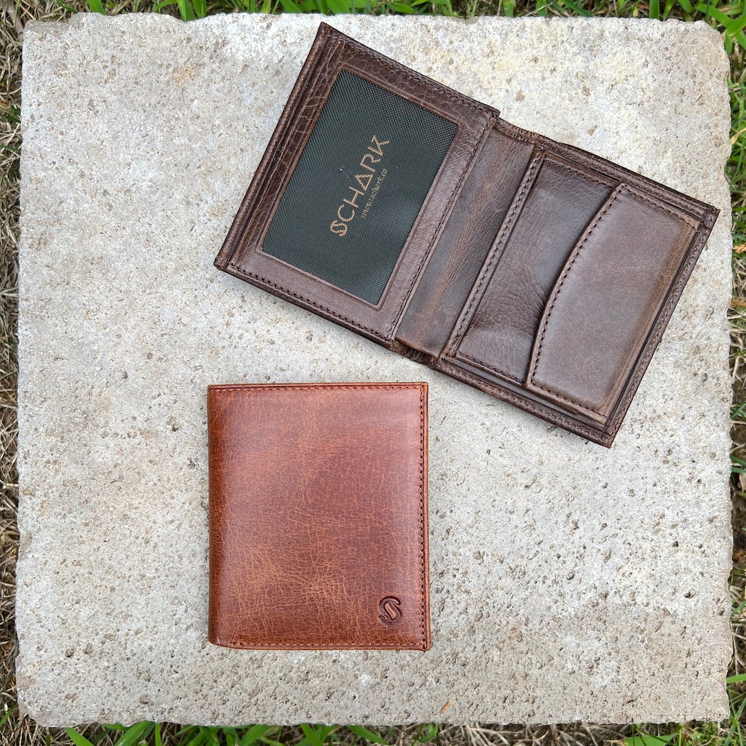 Leather Coin Pocket Wallet Minimalist Coin Wallet Etsy