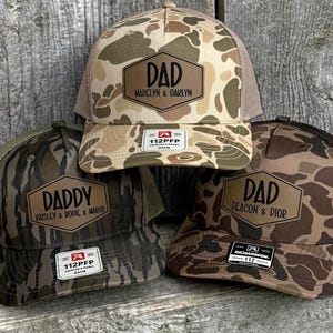 Richardson 112 Snapback hat, Adult, Dad Patch Hat, Father's Day Gift, Gift For Husband, Trucker Hat, Custom, New Dad Present - Style DA