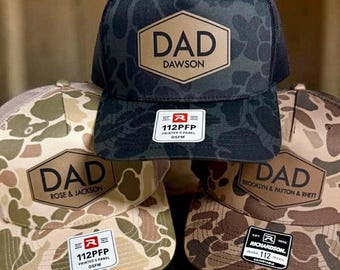 Richardson 112 Snapback hat, Adult, Dad Patch Hat, Father's Day Gift, Gift For Husband, Trucker Hat, Custom, New Dad Present - Style BE