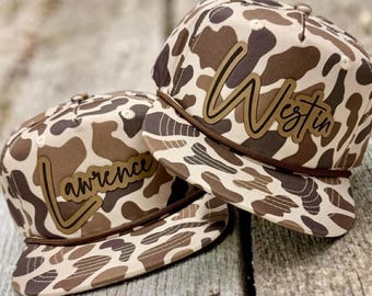 Personalized Snapback Hat | Kids - Adult , CAMO HAT - Style CX