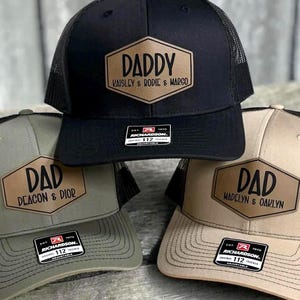 Richardson 112 Snapback hat, Adult, Dad Patch Hat, Father's Day Gift, Gift For Husband, Trucker Hat, Custom, New Dad Present - Style DA