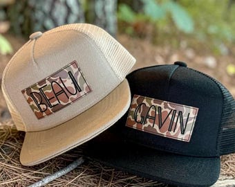 Personalized Snapback Hat | Infant and Youth, Camo- Style BN - Old School Camo