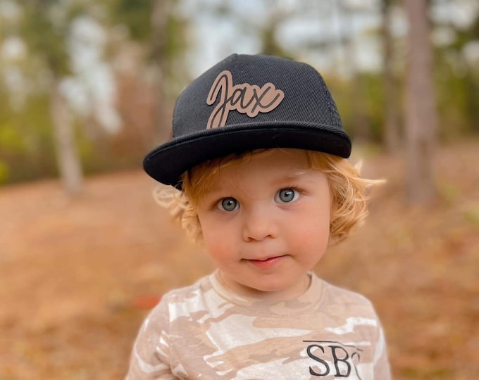 Personalized Snapback Hat with Cursive Name  -   Infant and Youth