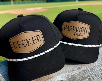 Personalized Snapback Hat | Infant, Youth, Adult, PERFORMANCE ROPE Cap - Style DQ