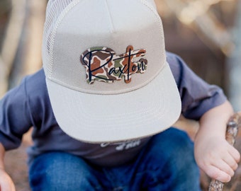 Personalized Snapback Hat | Infant and Youth - OLD SCHOOL CAMO