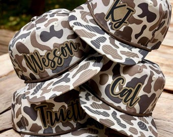 Personalized Snapback Hat | Kids - Adult , ALL CAMO HAT