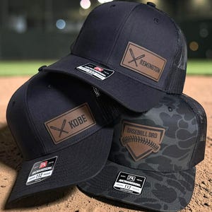 Richardson 112 Snapback hat, Youth and Adult, Baseball theme