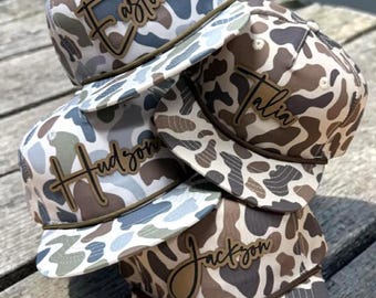 Personalized Snapback Hat | Kids - Adult , CAMO HAT - Style CX