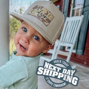 Personalized Snapback Hat | Infant and Youth, Camo- Style BR - CAMO