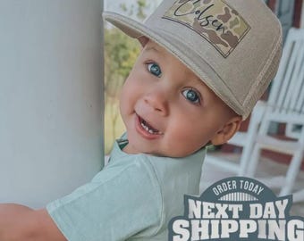 Personalized Snapback Hat | Infant and Youth, Camo- Style BR - CAMO