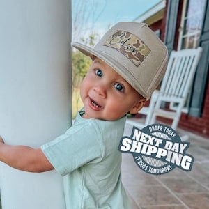 Personalized Snapback Hat | Infant and Youth, Camo- Style BR - CAMO