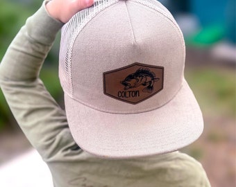 Personalized Snapback Hat | Infant and Youth |  Fishing patch