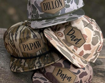 Richardson 256 Snapback hat, Adult, Dad Patch Hat, Father's Day Gift, Gift For Husband, Trucker Hat, Custom, New Dad Present - Style CV