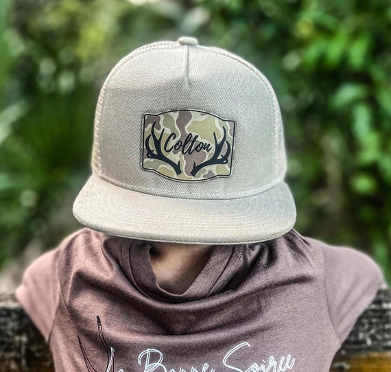 Personalized Snapback Hat Infant and Youth Camo Antlers Style BL Etsy