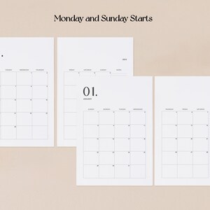 Printable Monthly Calendar on Two Pages With Notes Printable Calendar 2023-2024 Year Calendar ...