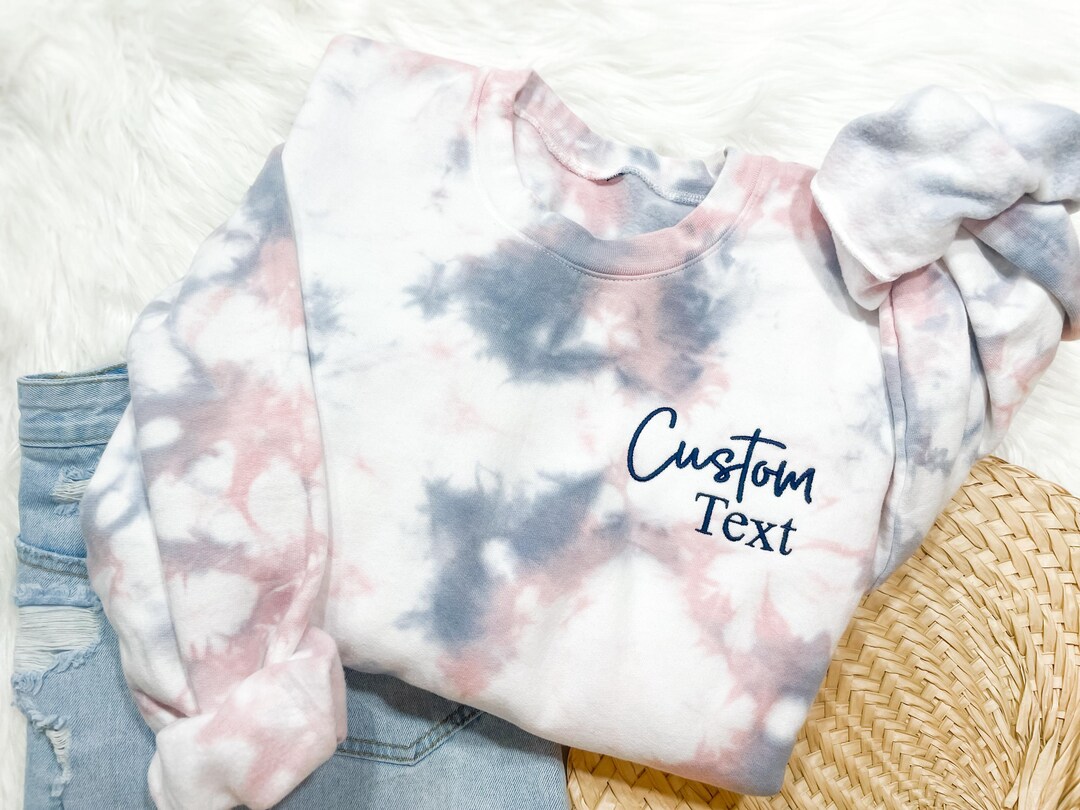 CUSTOM TIE DYE STONES SWEATSHIRT