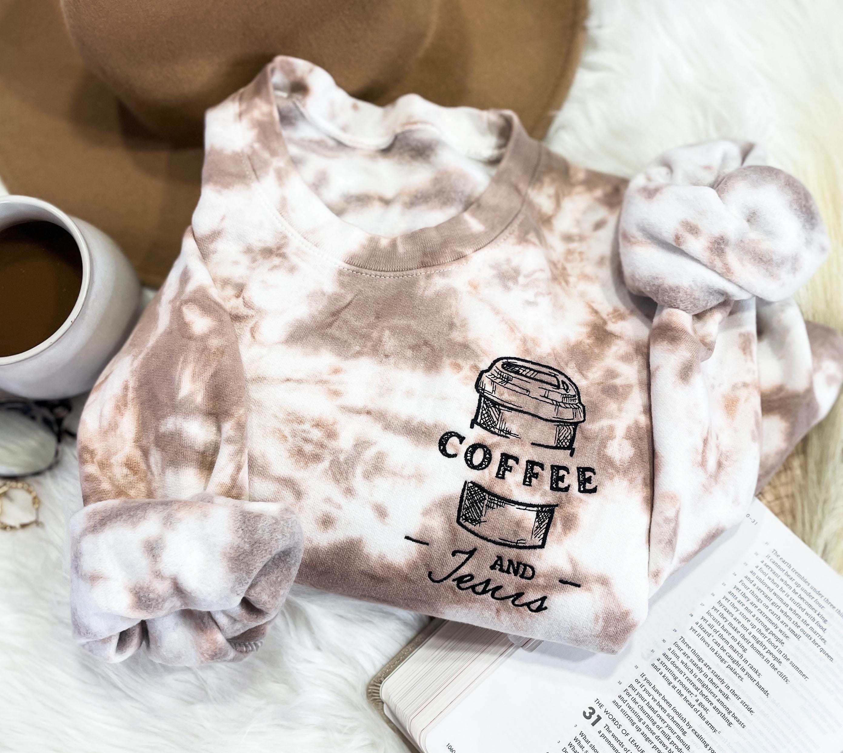 coffee tie dye shirt
