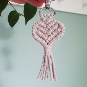 Keychain macrame macrame pendant