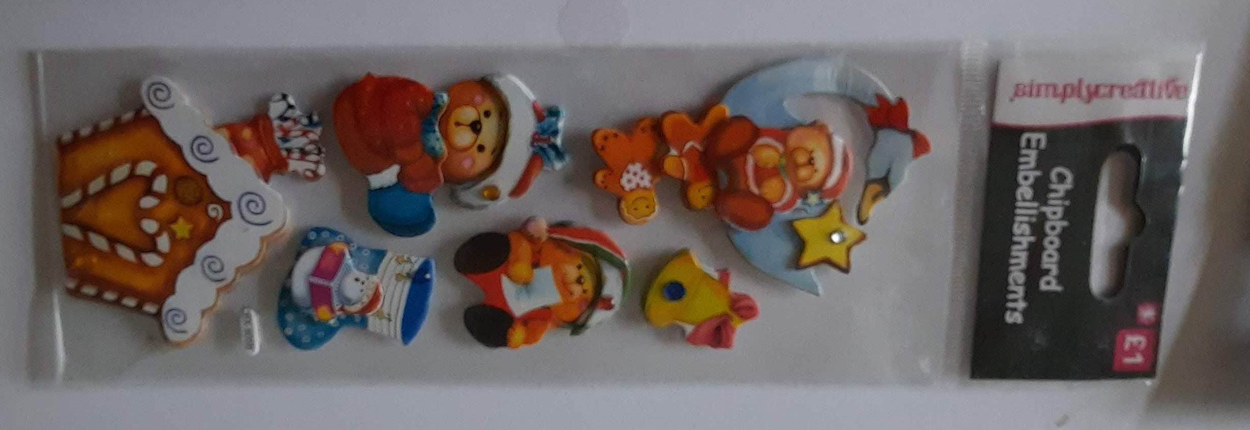 Chipboard Christmas embellishments Gingerbread | Etsy