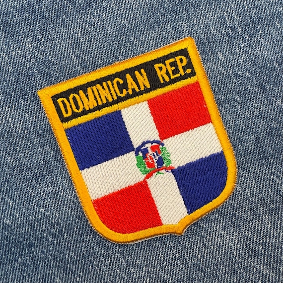 Ruoming 1 PCS Dominican Republic Flag Patches Iron On or Ruoming 1 PCS Dominican Republic Flag Patches Iron On or