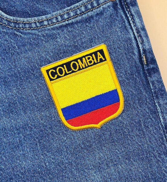 United Nations Patch Kolumbien Flagge Kolumbianisch Nationales Emblem Bestickter Aufnäher Für Jeans