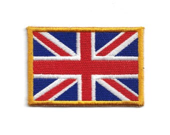 UK Flag Patch – Medium Embroidered Badge – British Pride – Travel Souvenir Gift – Iron-On Patch