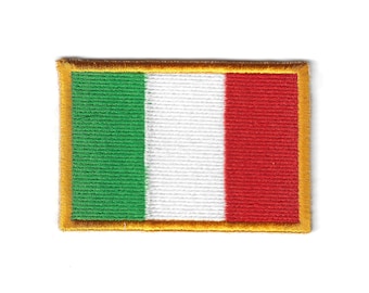 Patch Termoadesivo Italia Bandiera | 3,2x4,4 Cm Con Ricamo Faith Hope Charity | Cucibile E Stirabile Per Jeans E Giacche | TKPatch - 3