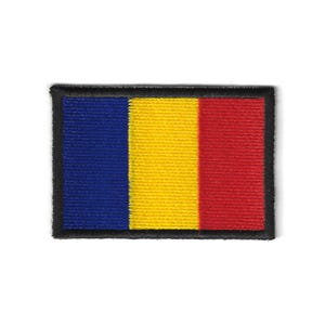 Chad Flag Patch – Medium Embroidered Badge – African Souvenir – Iron-On Patch