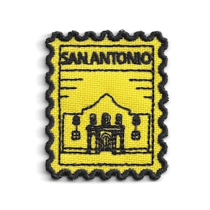 Timbre écusson San Antonio - Badge brodé thermocollant Alamo Travel