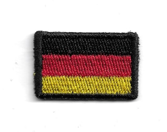 Germany Mini Flag Patch - Small German Travel Iron-On Embroidered Badge
