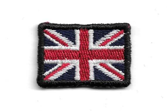 United Kingdom Mini Flag Patch - Small London Travel Iron-On Embroidered Badge