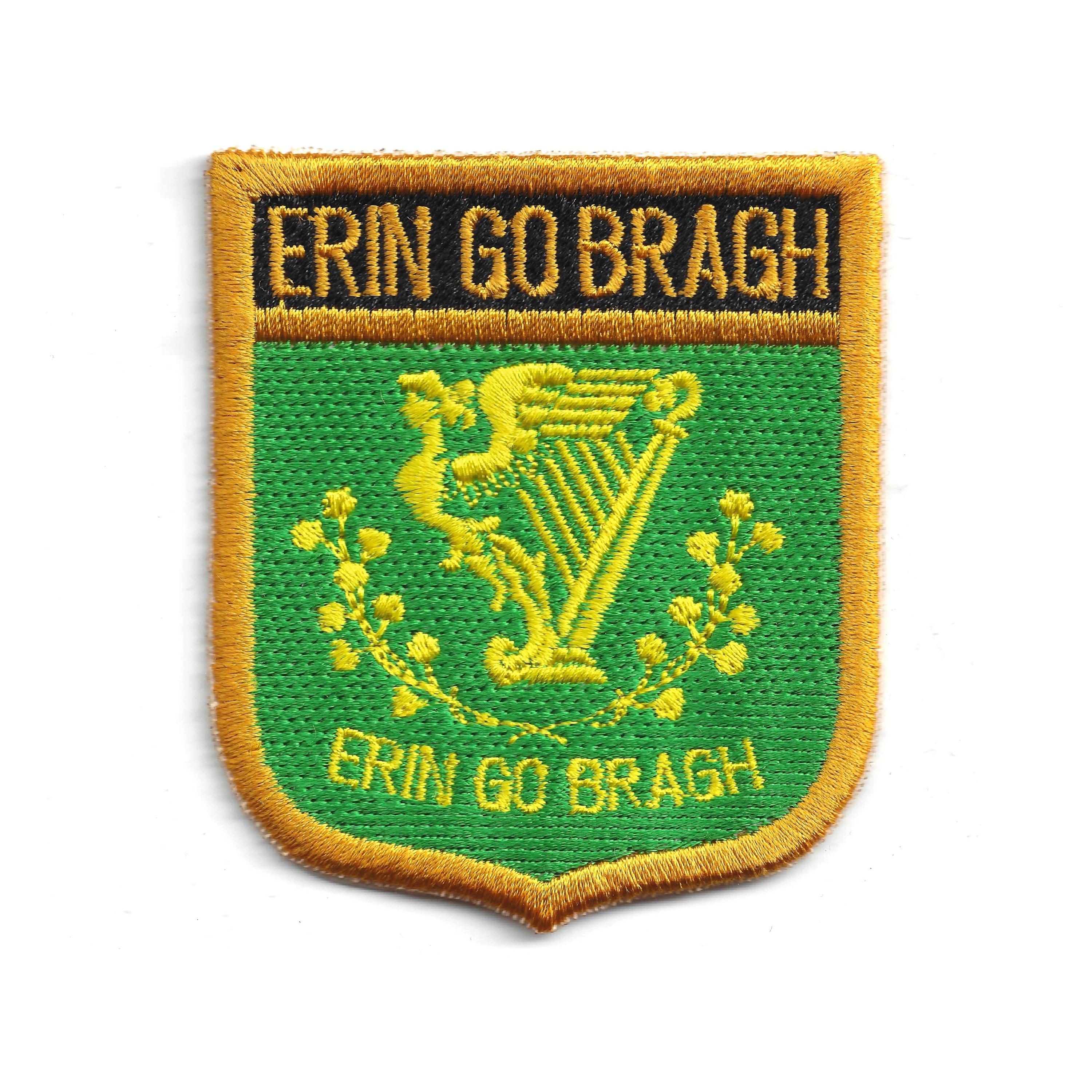 Écusson brodé des armoiries des quatre provinces de l'Irlande - Bouclier du drapeau irlandais - France Écusson brodé des armoiries des quatre provinces de l'Irlande - Bouclier du drapeau irlandais - France