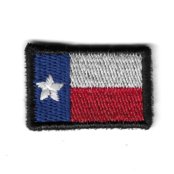 Mini Texas State Flag  Embroidered EUA Patch Iron on Badge