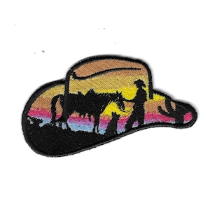 Patch Cowboys Hat - Embroidered Iron On