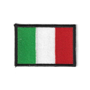 Italy Flag Patch – Medium Embroidered Badge – Italian Pride – Travel Souvenir Gift – Iron-On Patch