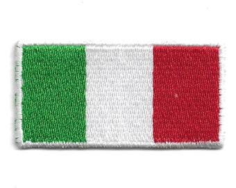 Patch Patch Embroidered Italian Flag Italy Thermoadhesive 7x5cm Backpack Patch Patch Embroidered Italian Flag Italy Thermoadhesive 7x5cm Backpack