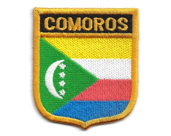 Patch Brodé Drapeau Afghanistan – 7x4,5 Cm – Thermocollant Pour Vêtements Et Sacs