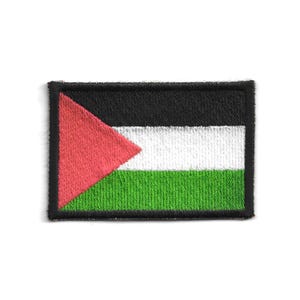 Palestine Flag Patch – Medium Embroidered Badge – Travel Souvenir – Iron-On Patch
