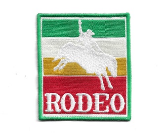 Patch Cowboys Rodeo Retro - Embroidered Iron On