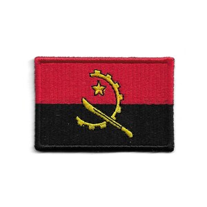 Angola Flag Embroidered Patch Iron on