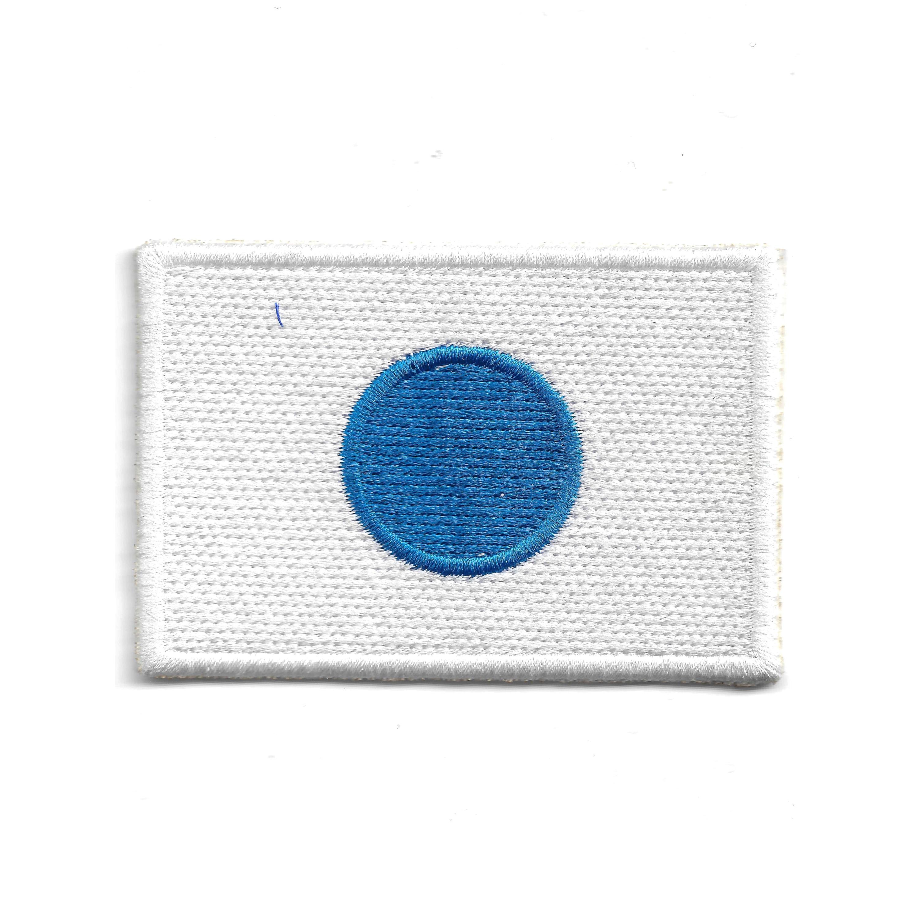 Japan Flag Patch – Blue Interior Design – Embroidered Travel Souvenir ...