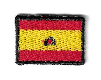 Aufnäher Patch Stickt Drucke Reise Souvenir Backpack Flagge Spain Spanisch