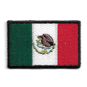 Patch brodé du drapeau du Mexique