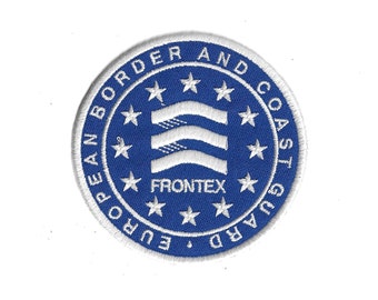 FRONTEX Europäische Stelle für Grenz- und Küstenwache Gestickter Aufnäher zum Aufbügeln