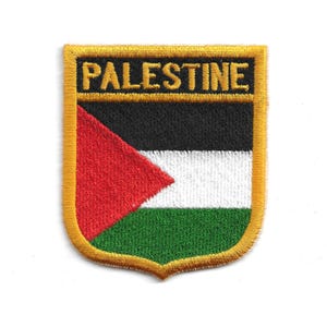 Palestine Flag Patch – Medium Embroidered Badge – Travel Gift Souvenir – National Pride – Iron-On Patch